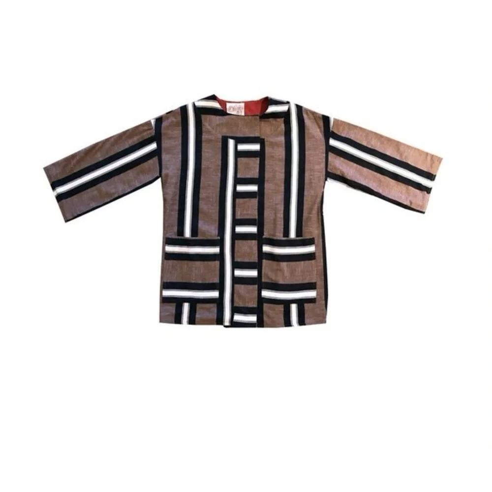 Ace and Jig Reversible Coat with Belt in Captain - Picture 7 of 7